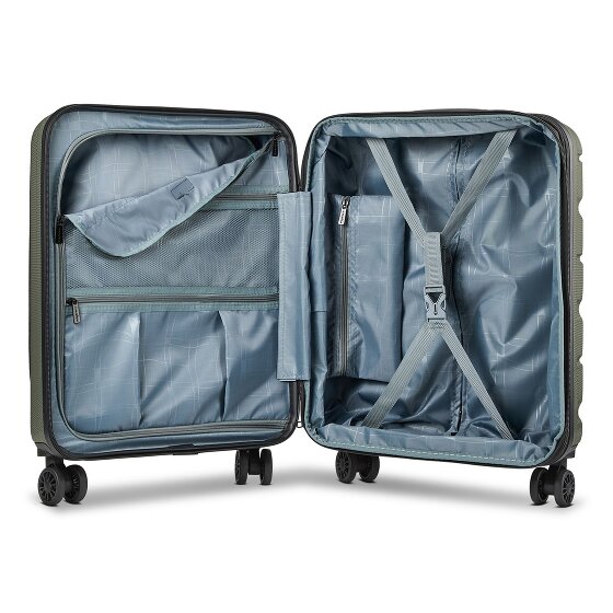 Franky Munich 4.0 4 ruote Trolley cabina 55 cm Vano porta PC espandibile