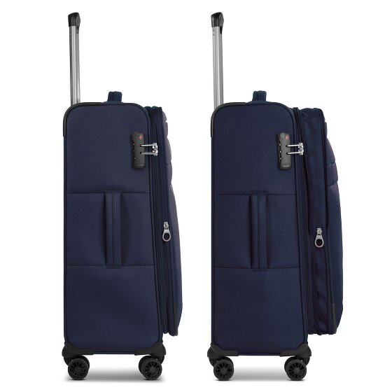 Worldpack Chicago 4 ruote Carrello M 67 cm con piega di espansione