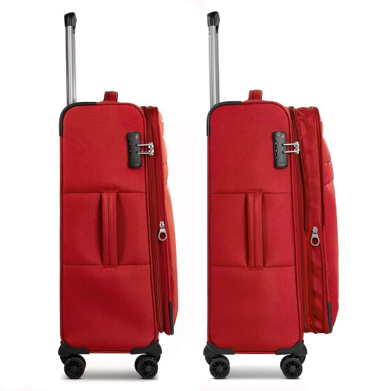 Worldpack Chicago 4 ruote Set di valigie 3 pezzi con piega di espansione