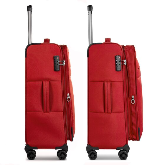 Worldpack Chicago 4 ruote Set di valigie 3 pezzi con piega di espansione