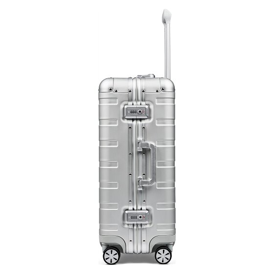 Redolz Set di valigie in alluminio a 4 ruote Pro S+L