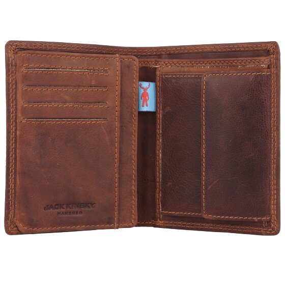 Jack Kinsky Monterey 102 Portafoglio Protezione RFID Pelle 9.5 cm