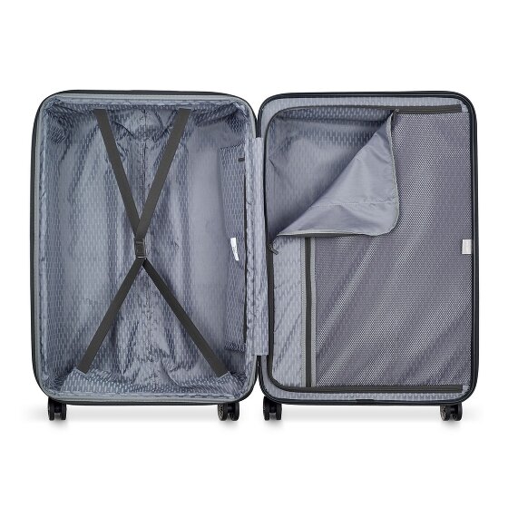 Delsey Paris Air Armour 4 ruote Set di valigie 3 pezzi con piega di espansione