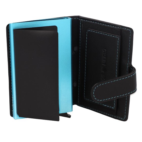 Greenburry Nappa Custodia per carta di credito Protezione RFID Pelle 7 cm