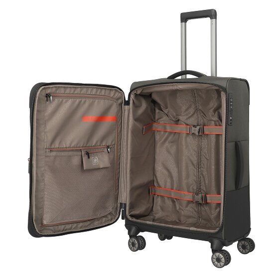 Travelite Crosslite 5.0 4 ruote Carrello M 66 cm con piega di espansione