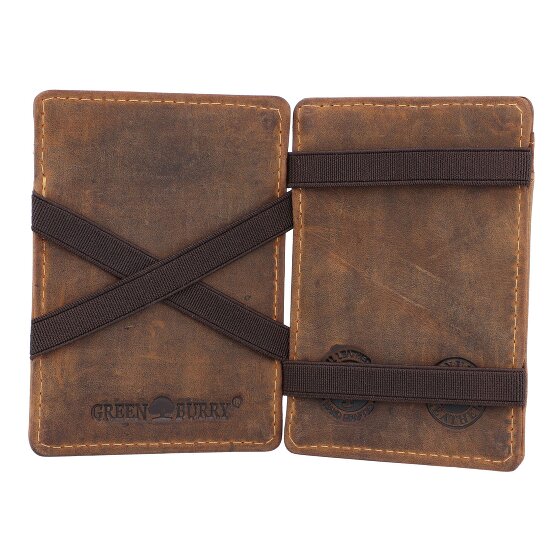 Greenburry Porta carte di credito vintage in pelle 7 cm
