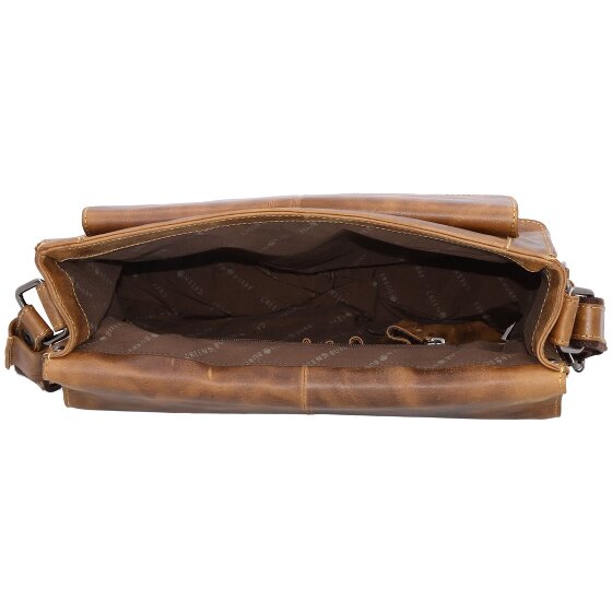 Greenburry Vintage Cafe Racer Messenger in pelle 33 cm