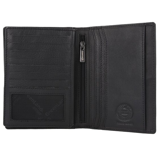 Greenland Nature Custodia per passaporto RFID in nappa nera 11,5 cm