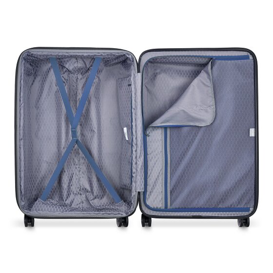 Delsey Paris Air Armour 4 ruote Set di valigie 3 pezzi con piega di espansione