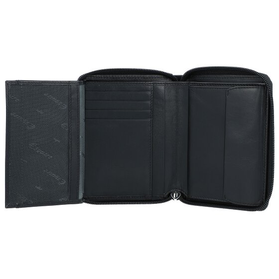 Esquire Nuovo portafoglio di seta in pelle 10 cm