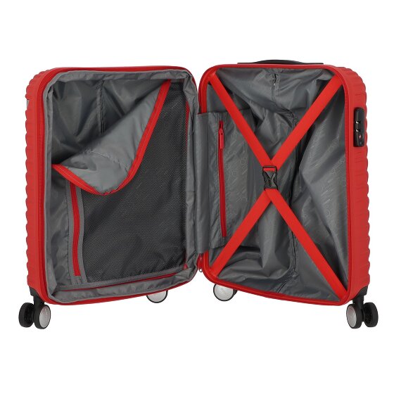 American Tourister Mickey Clouds 4 ruote Carrello della cabina 55 cm con piega di espansione