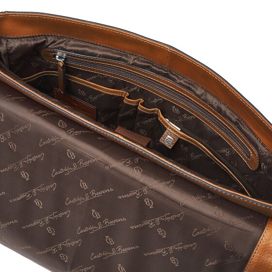 Castelijn & Beerens Mark Cartella Messenger Protezione RFID Vera Pelle 39 cm Vano porta PC