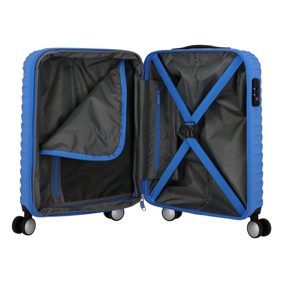 American Tourister Mickey Clouds 4 ruote Carrello della cabina 55 cm con piega di espansione