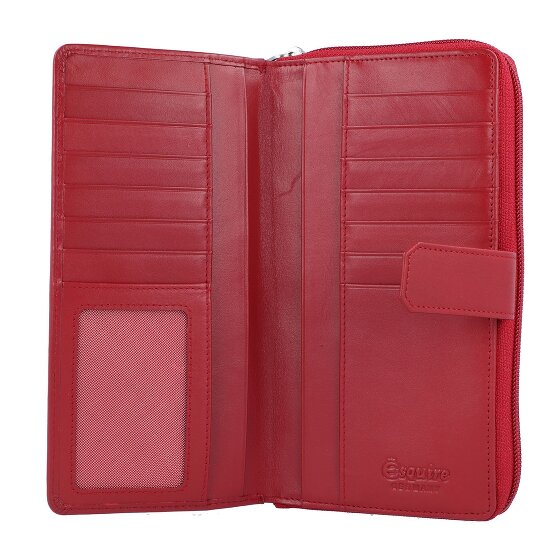 Esquire Nuovo Portafoglio di seta in pelle 19 cm