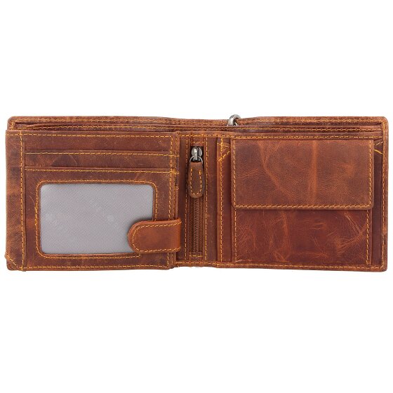 Greenburry Portafoglio Rebel Rider Biker in pelle 13 cm