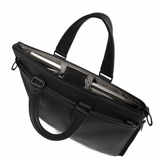 Piquadro Russel Valigetta Protezione RFID Vera Pelle 42 cm Vano porta PC