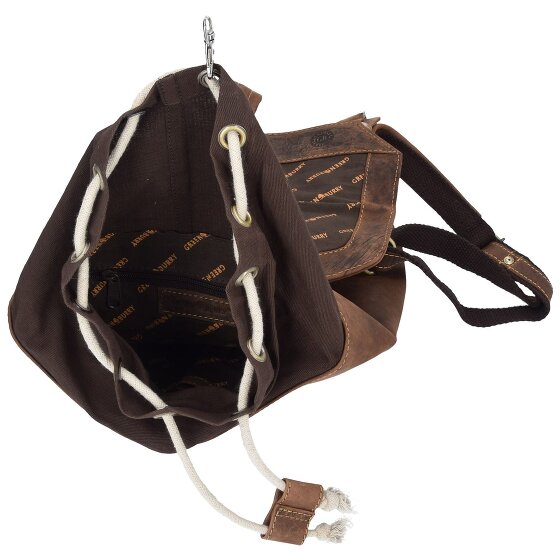 Greenburry Zaino vintage in pelle 42 cm Scomparto per computer portatile