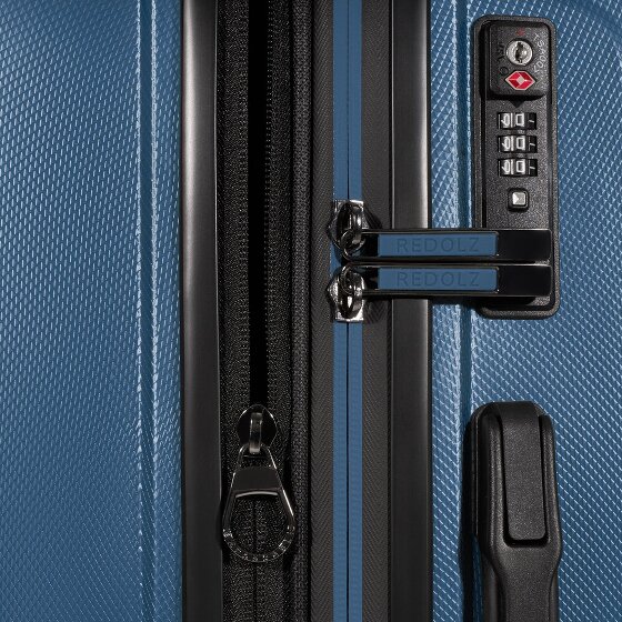 Redolz Essentials 14 4 ruote Set di valigie 3 pezzi con piega di espansione