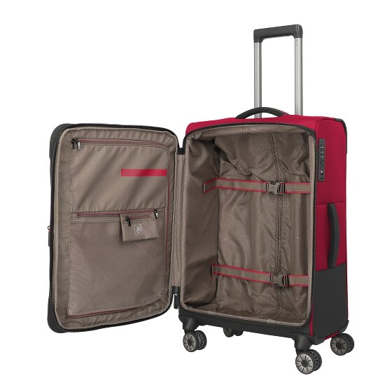 Travelite Crosslite 5.0 4 ruote Carrello M 66 cm con piega di espansione