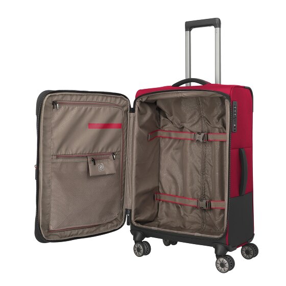Travelite Crosslite 5.0 4 ruote Carrello M 66 cm con piega di espansione
