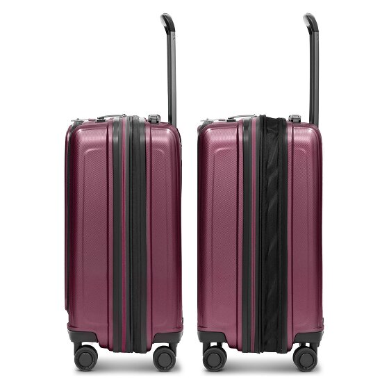 Redolz Set di valigie a 4 ruote Essentials14 Beautycase 4pcs con scomparto per laptop pieghevole ad espansione