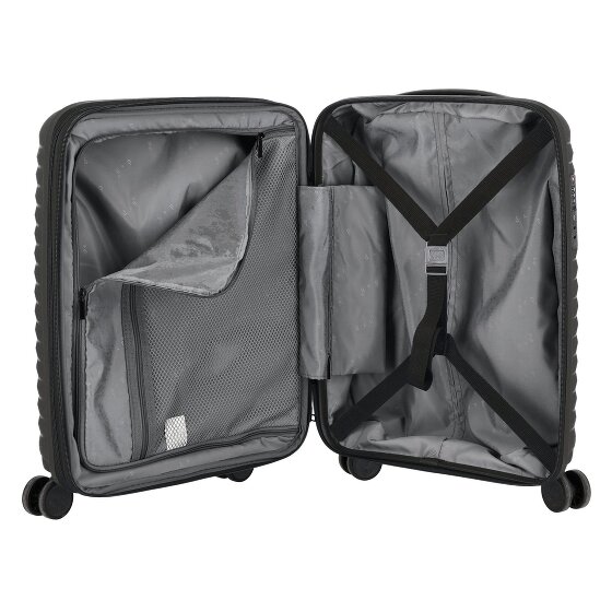 d&n Travel Line 4500 4 ruote Carrello della cabina S 55 cm con piega di espansione d&n Travel Line 4500 4 ruote Carrello della cabina S 55 cm con piega di espansione