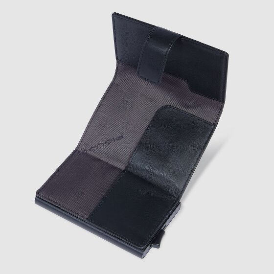 Piquadro PQ-Earth Custodia per carta di credito Protezione RFID Vera Pelle 6.5 cm