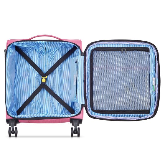 Delsey Paris x United Colors of Benetton BE Trolley da cabina a 4 ruote da 55 cm con piega elastica