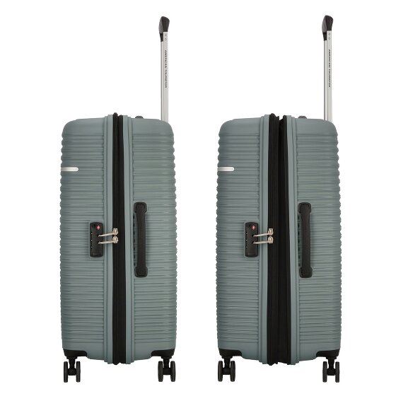 American Tourister Liftoff 4 ruote Set di valigie 3 pezzi con piega di espansione