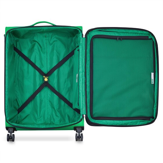 Delsey Paris x United Colors of Benetton Colour Block Trolley a 4 ruote da 77 cm con piega ad espansione