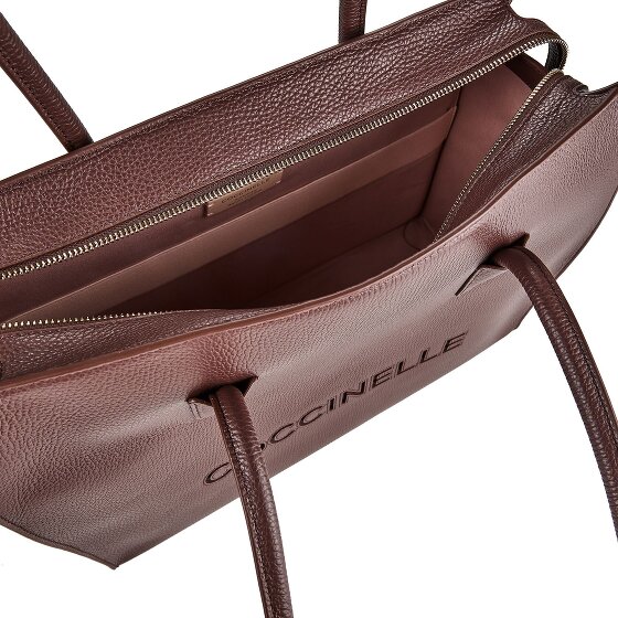Coccinelle Myrtha Borsa a spalla Vera Pelle 40 cm Vano porta PC