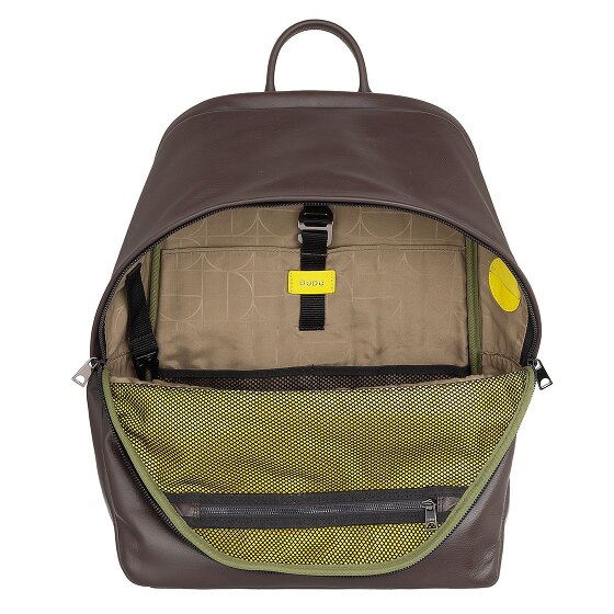 DuDu New York Zaino da giorno Vera Pelle 41 cm Vano porta PC