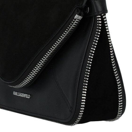 Karl Lagerfeld Behind the Seams Mini Borsa Borsa a tracolla Pelle 18 cm con piega di espansione