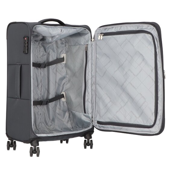 Worldpack Dublin 4 ruote Set di valigie 3 pezzi con piega di espansione