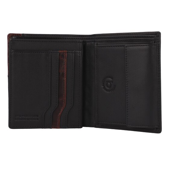 bugatti Corso DeLuxe Portafoglio Protezione RFID Pelle 10 cm