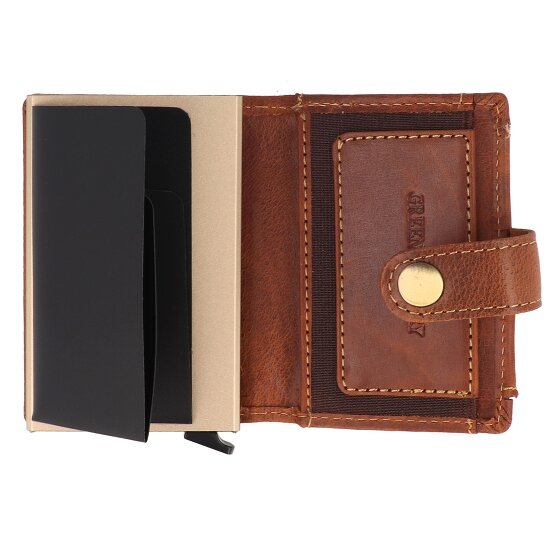 Greenburry Vintage Portafoglio Protezione RFID Pelle 7.5 cm