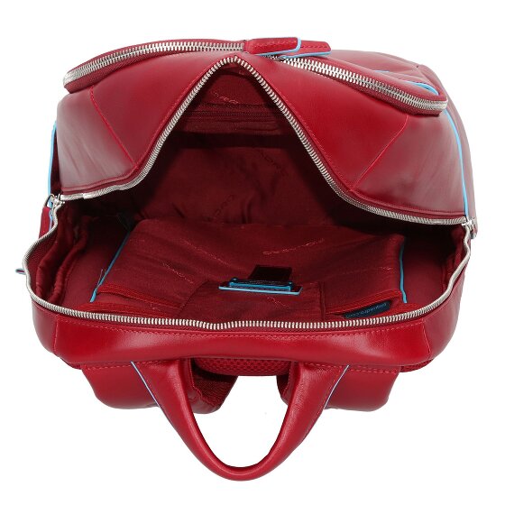 Piquadro Zaino blu quadrato in pelle 39 cm Scomparto per laptop