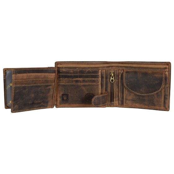 Greenburry Portafoglio vintage in pelle d'aquila 12,5 cm