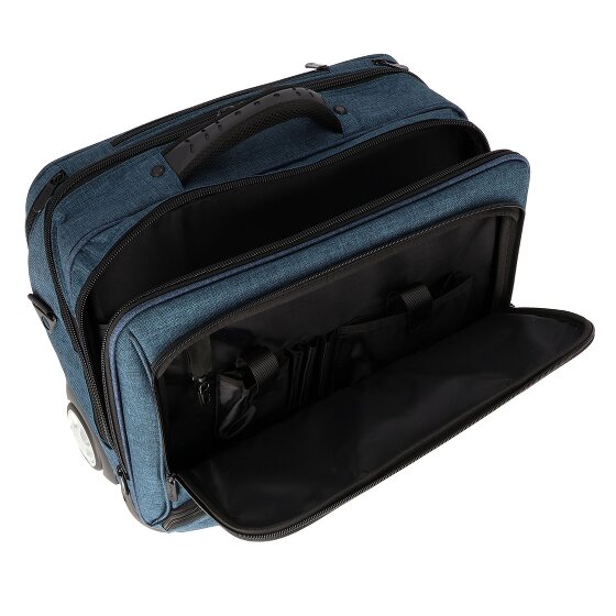 Dermata 2 ruote Carrello business 41 cm Scomparto per laptop