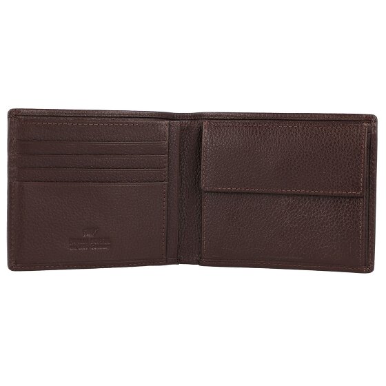 Braun Büffel Portafoglio Prato RFID in pelle 11 cm