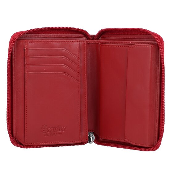 Esquire Nuovo portafoglio di seta in pelle 10 cm
