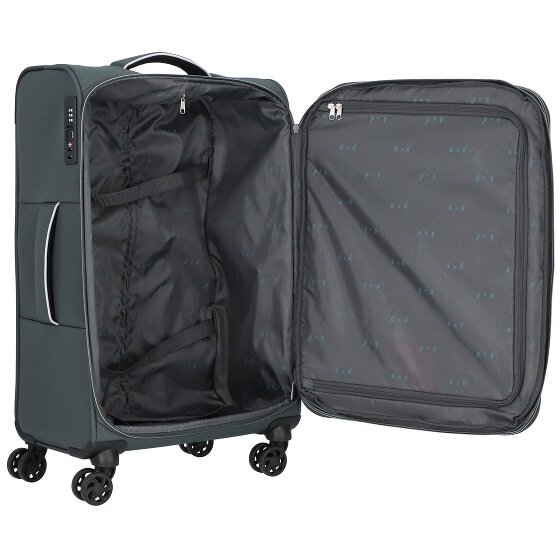 d&n Travel Line 9204 4 ruote Set di valigie 3 pezzi con piega di espansione