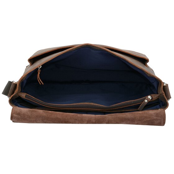 Leonhard Heyden Salisbury Messenger in pelle 40 cm con scomparto per laptop