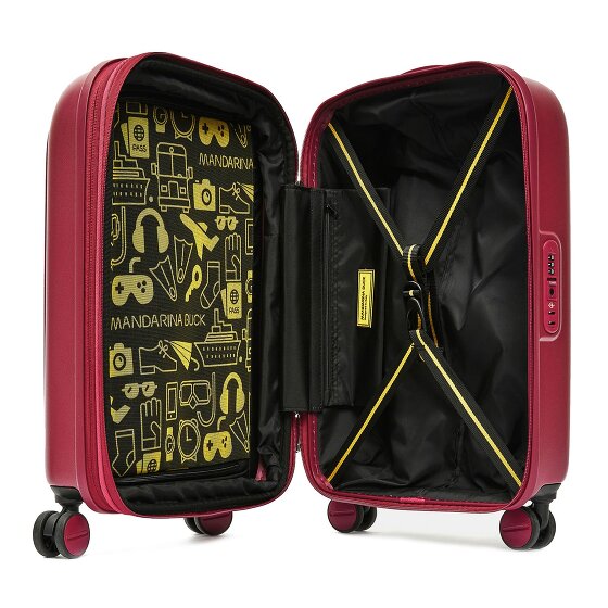 Mandarina Duck Logoduck Carrello cabina a 4 ruote 55 cm