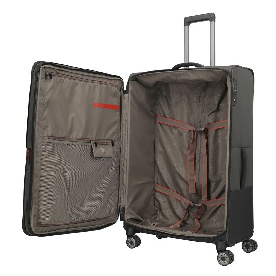 Travelite Crosslite 4 ruote Carrello XL 81 cm con piega di espansione