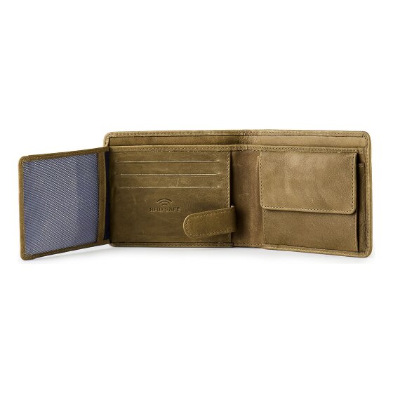 Jack Kinsky Aruba Portafoglio Protezione RFID Pelle 12 cm