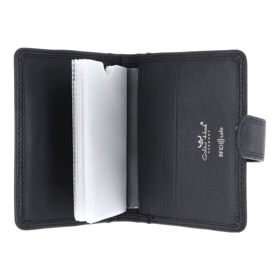 Golden Head Polo Custodia per carta di credito Protezione RFID Vera Pelle 8 cm