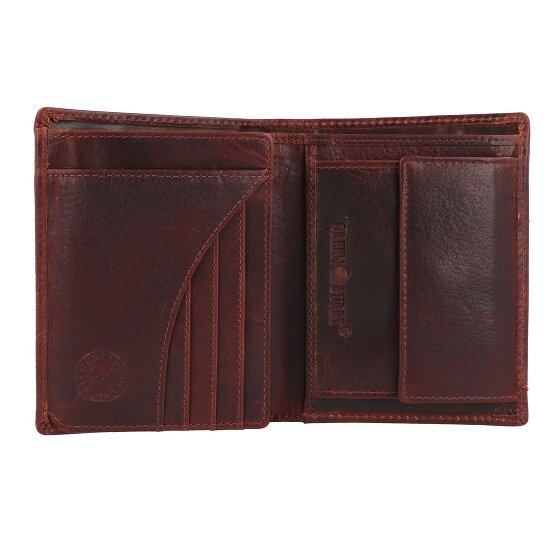 Greenburry Rugged Portafoglio Protezione RFID Pelle 12.5 cm