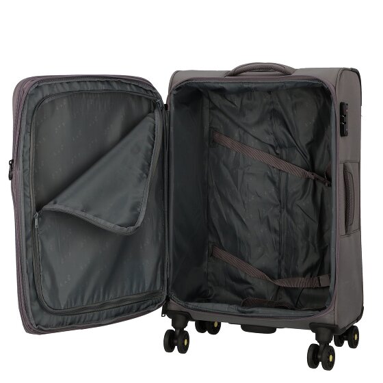 d&n Travel Line 9704 4 ruote Carrello M 68 cm con piega di espansione