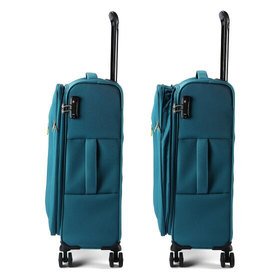 American Tourister Nitestream 4 ruote Set di valigie 3 pezzi con piega di espansione